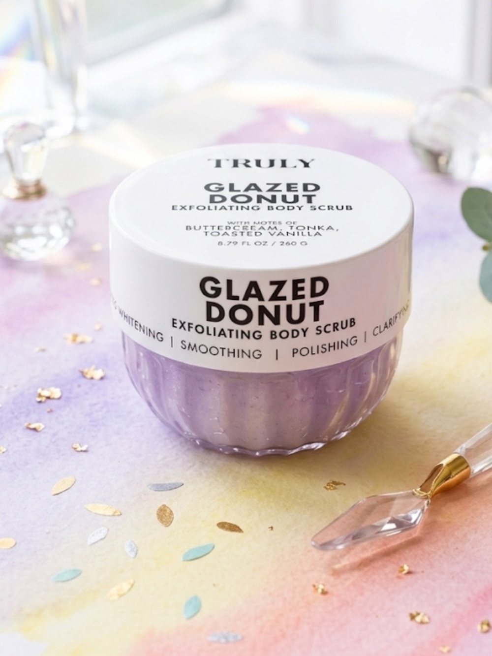 NEW Truly Glazed Donut Exfoliating Body Scrub – Decadent Vanilla & Buttercream